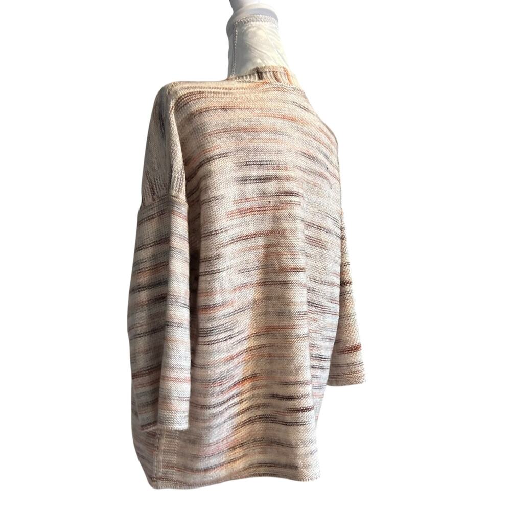 PureJill Cream Stipe Cardigan Womens Sz Small Cotton Blend Sweater One Button - Picture 15 of 16